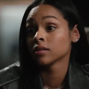 Ash Santos 2026 TV Series Marshals S01 Andrea Cruz Black Leather Jacket