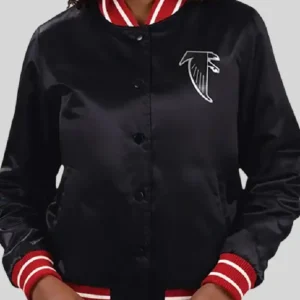 Atlanta Falcons Black Satin Jacket