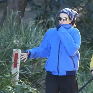 Australia Kendall Jenner Blue Bomber Jacket