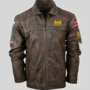 BBR World Finals 2026 Brown Leather Jacket