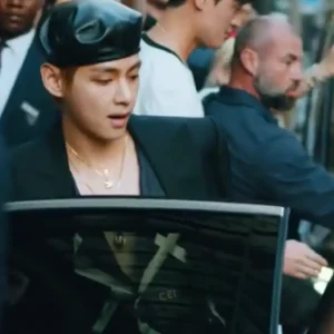 BTS Group Member Kim Taehyung Celine Event 2026 Black Blazer