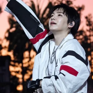 BTS Suga 2026 Arirang World Tour Nahmias Warm Up White Jacket For Men and Women