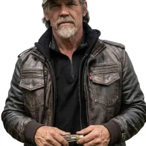 Bangley The Dog Stars 2026 Josh Brolin Brown Bomber Leather Jacket