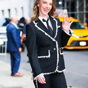 Betty Gilpin Office Romance New York Premiere 2026 Black Blazer For Women