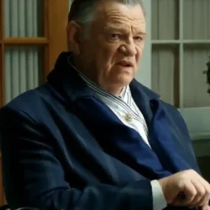 Brendan Gleeson TV Series Spider-Noir 2026 Black Satin Bathrobe