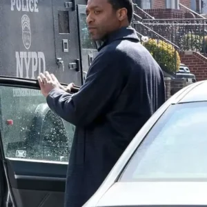 Chiwetel Ejiofor The Exorcist 2026 Dark Navy Wool Overcoat