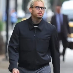Chris Brown Los Angeles 2026 Black Tom Ford Jacket For Men and Women
