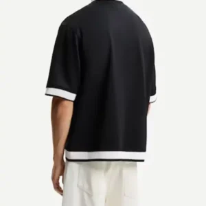 Ciaran Davies Love Island UK All Stars S03 Retro Collar Black Shirt