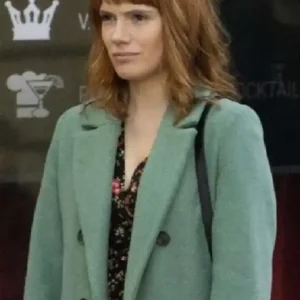 Diana Gómez TV Series Valeria Season 03 Green Wool Long Coat For Women