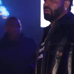 Drake Houston Chubbs’ Birthday Black Leather Jacket