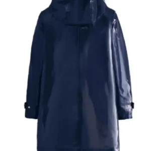Dylan Dreyer The Today Show 2026 Navy Blue Hooded Rain Jacket