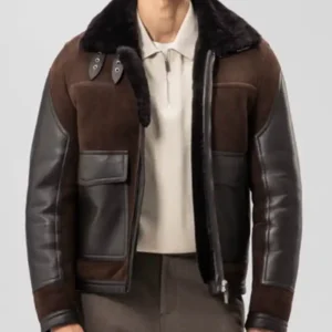 Dylan Efron Watch What Happens Live 2026 Brown Leather Jacket