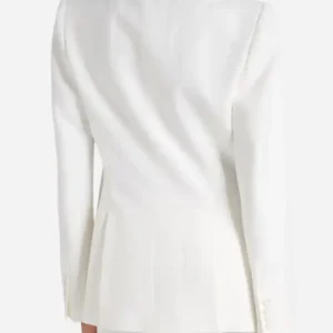 Ebony Wilder 2026 TV Series Nemesis S01 Cleopatra Coleman Crêpe White Blazer For Women