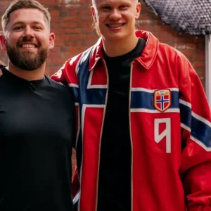 Erling Haaland Custom Norway Red Jacket For Men and Women