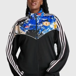 FIFA CUP 2026 Manchester United Adidas Stone Roses Black Jacket