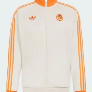 FIFA World Cup 2026 Adidas FC Bayern Originals Beige Full-Zip Track Jacket