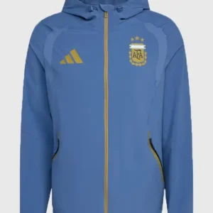 FIFA World Cup 2026 Argentina Adidas Tiro Travel Windbreaker Blue Jacket For Men and Women
