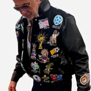 FIFA World Cup 2026 Jeff Hamilton Black Patchwork Jacket