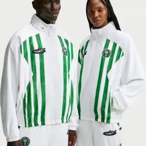 FIFA World Cup 2026 Nigeria Nike x Slawn White Zip-Up Track Jacket For Men and Women