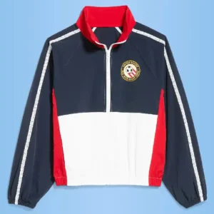 FIFA World Cup 2026 Team USA Oversized Blue and Red Track Jacket