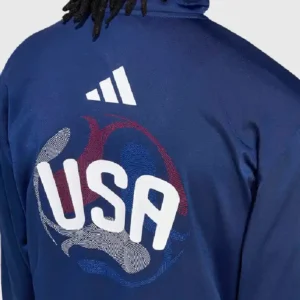 FIFA World Cup 2026 USA Navy Blue Track Jacket For Men and Women