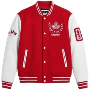 FIFA World Cup Canada Red Varsity Jacket