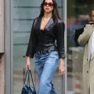Fashion Streets Of Milan 2026 Dua Lipa Leather Blazer