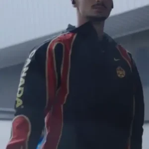 Fifa World Cup 2026 Canada National Team Nike x NOCTA Black and Red Track Jacket For Men and Women