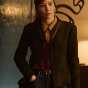 I Will Find You Britt Lower Brown Suede Jacket