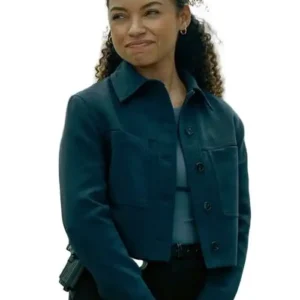 I Will Find You S01 Logan Browning Blue Jacket