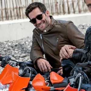 In The Grey 2026 Jake Gyllenhaal Leather Jacket