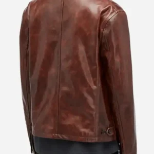 Jaafar Jackson Michael Movie 2026 Premiere Brown Leather Jacket