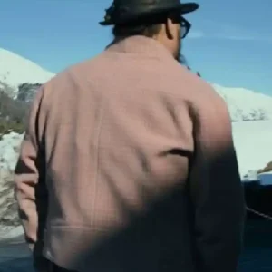 Jason Momoa TV Series On The Roam Season 02 Houndstooth Pink Wool Checkered Jacket