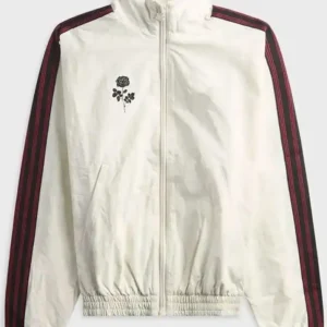 Jessica Alba Inglewood 2026 Afterparty White Track Jacket