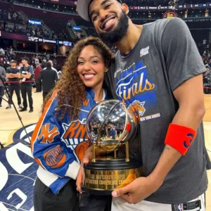 Jordyn Woods Playoff Game 2026 Blue New York Knicks Bomber Jacket