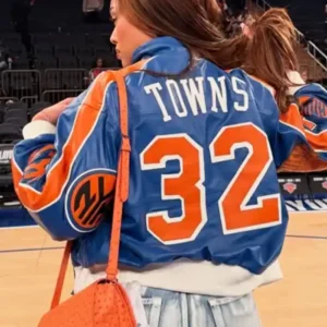 Jordyn Woods Playoff Game 2026 Blue New York Knicks Bomber Jacket For Men and Women 