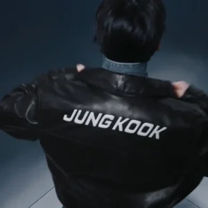Jungkook Calvin Klein Tokyo 2026 Black Leather Jacket For Men and Women