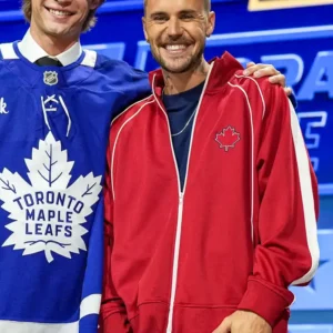 Justin Bieber NY Toronto Maple Leafs 2026 NHL Draft Track Jacket For Men and Women