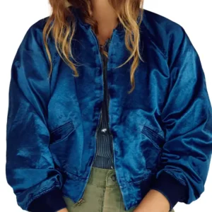 Kerri Kenney TV Series The Four Season S02 Anne Blue Satin Jacket