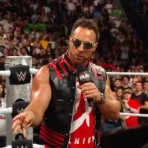 LA Knight Monday Night Raw 2026 Black Leather Vest