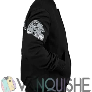 Las Vegas Raiders MA-1 Historic Black Varsity Jacket Men and Women