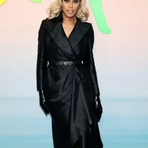 Laverne Cox Outcome World Premiere 2026 Laverne Cox Black Trench Coat