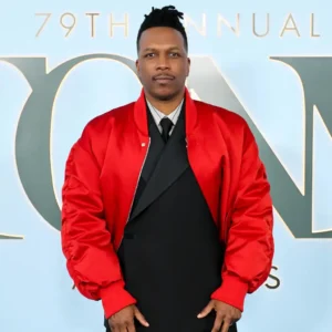 Leslie Odom Jr. Radio City Music Hall NYC 79th Tony Awards 2026 Red Jacket