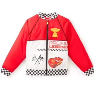 Lightning McQueen Racing Legend Red and White Jacket For Men and Women