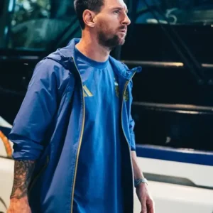 Lionel Messi x Adidas Argentina National Team 2026 Blue Training Jacket