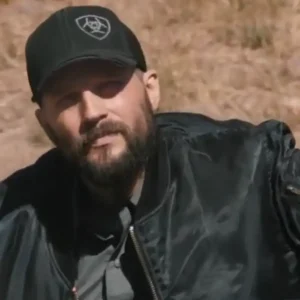 Logan Marshall-Green 2026 TV Series Marshals S01 Pete Calvin Black Satin Bomber Jacket