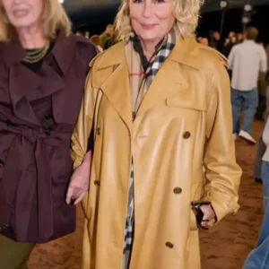 London Fashion Week Jennifer Saunders Trench Coat