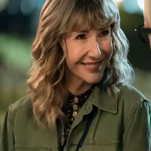 Mary Steenburgen TV Series A Man on the Inside Mona Margadoff Green Cotton Jacket For Men and Women