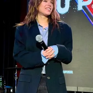 Milly Alcock New York City 2026 Supergirl Event Navy Blue Blazer For Men and Women