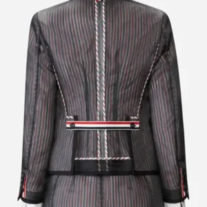 Milly Alcock Supergirl 2026 Today Show NYC Striped Leather Blazer